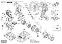 Bosch 3 601 JG4 300 Gds 18V-200 C Impact Wrench 18 V / Eu Spare Parts